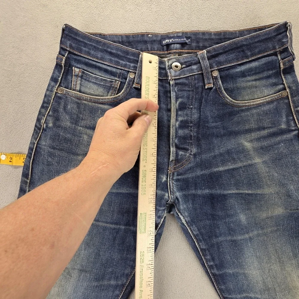 Levis Jeans Mens Blue Selvedge LVC Made & Crafted Studio‎ Taper Slim Fits 30x31